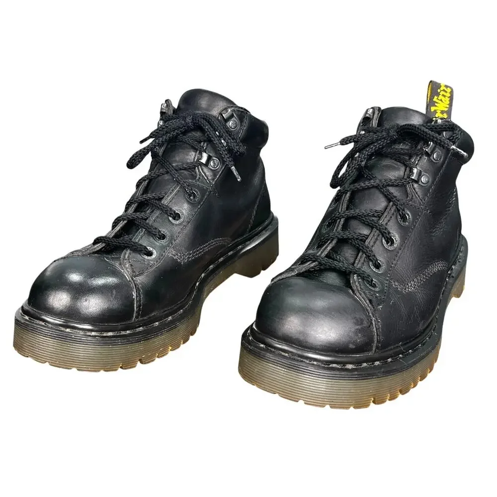 Vintage Y2K Dr. Martens Black Leather Made In England Chukka Boots Size 9 US 10